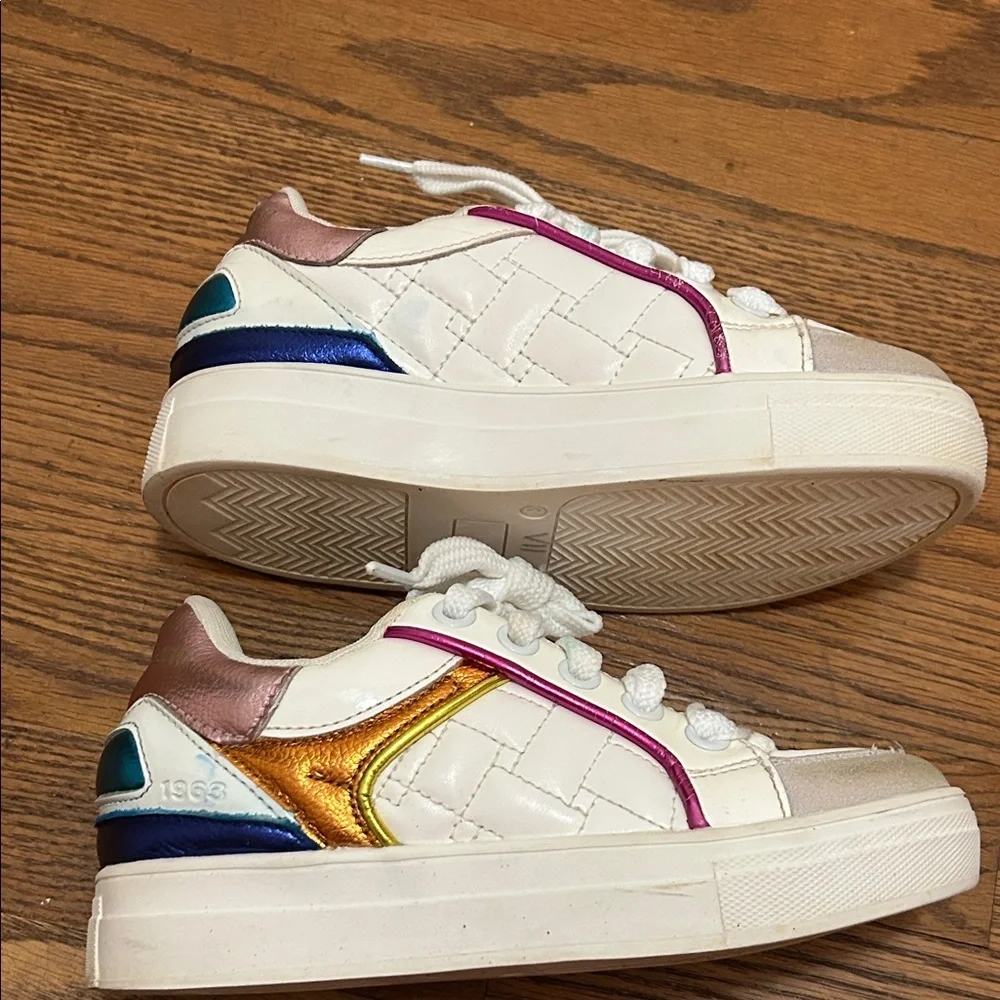 Kurt Geiger of London Mini Southbank Metallic Sneakers size 3 - Picture 7 of 9